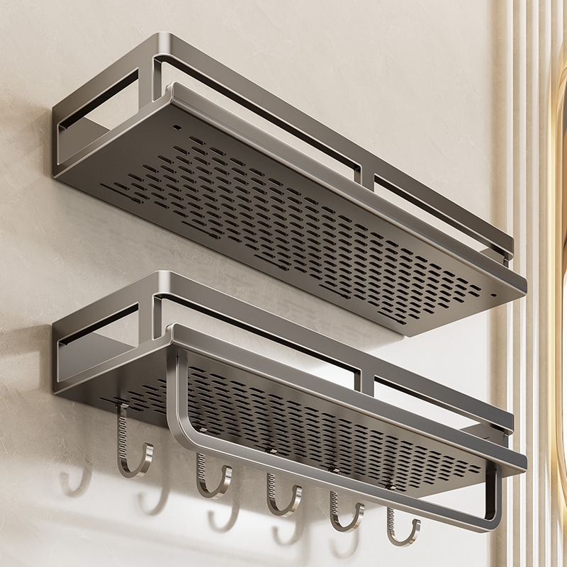 卫生间置物架浴室免打孔洗手间厕所收纳毛巾洗手台沐浴露台面上墙