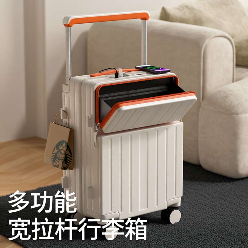 2025行李箱男开口宽拉杆新款旅行箱女学生拉杆箱登机箱高中生防爆