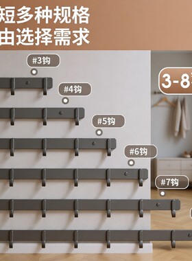 厨房挂钩免打孔强力承重墙壁卫生间墙上浴室门后挂架衣钩衣柜挂墙