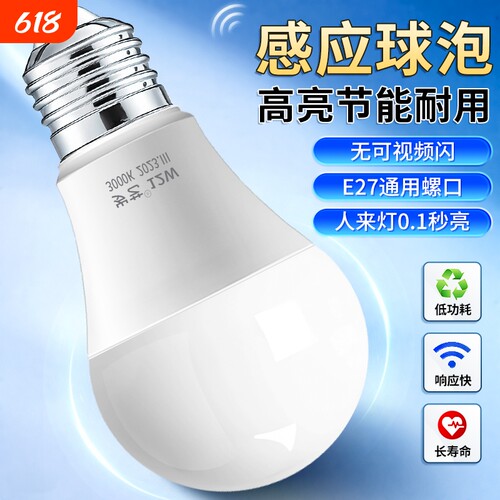 【超灵敏】雷达感应灯泡