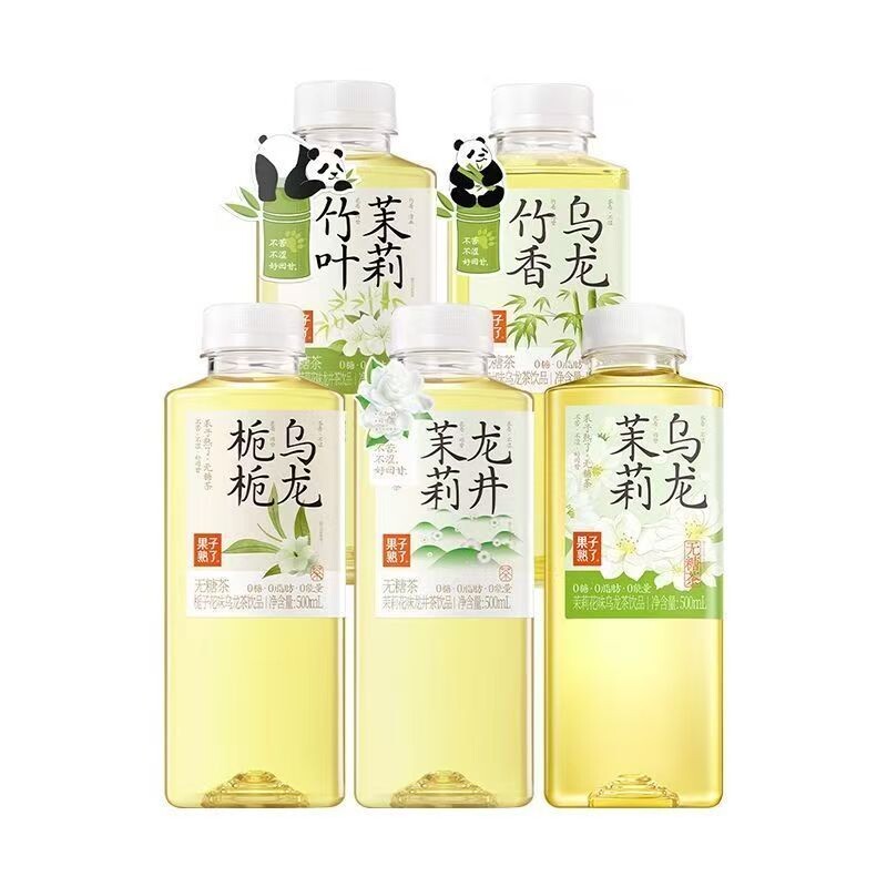 果子熟了无糖茶500ml多口味可选金桂栀栀茉莉0糖阵茶萃取龙井瓶