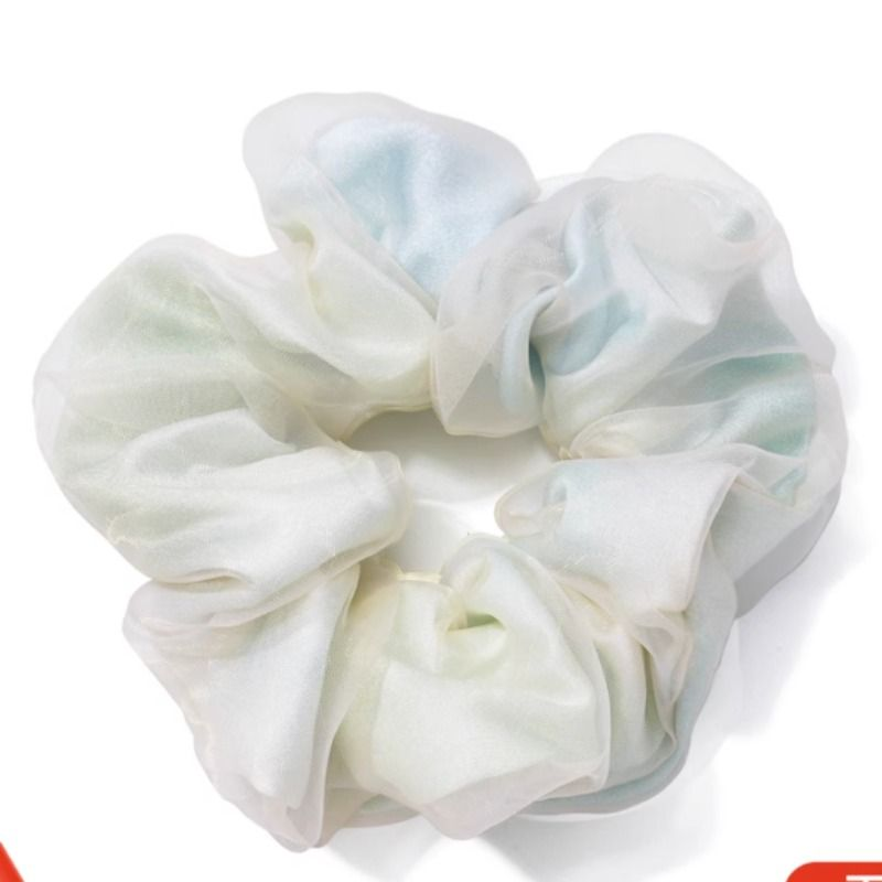 DODOGOGO欧根纱纯色发圈女简约时尚可爱大肠发圈高级感气质发