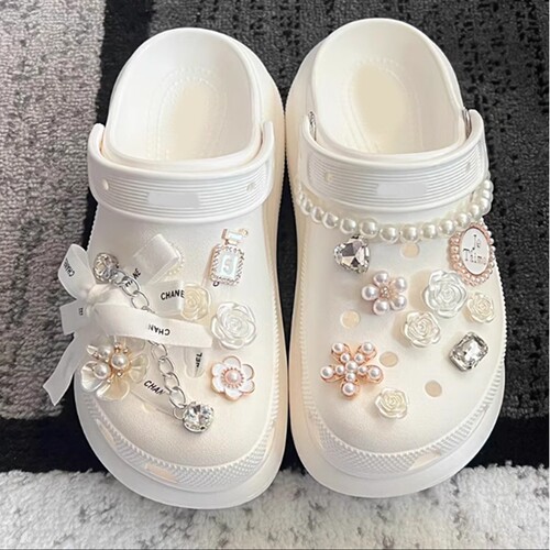 珍珠装饰鞋花|回头客超1500人