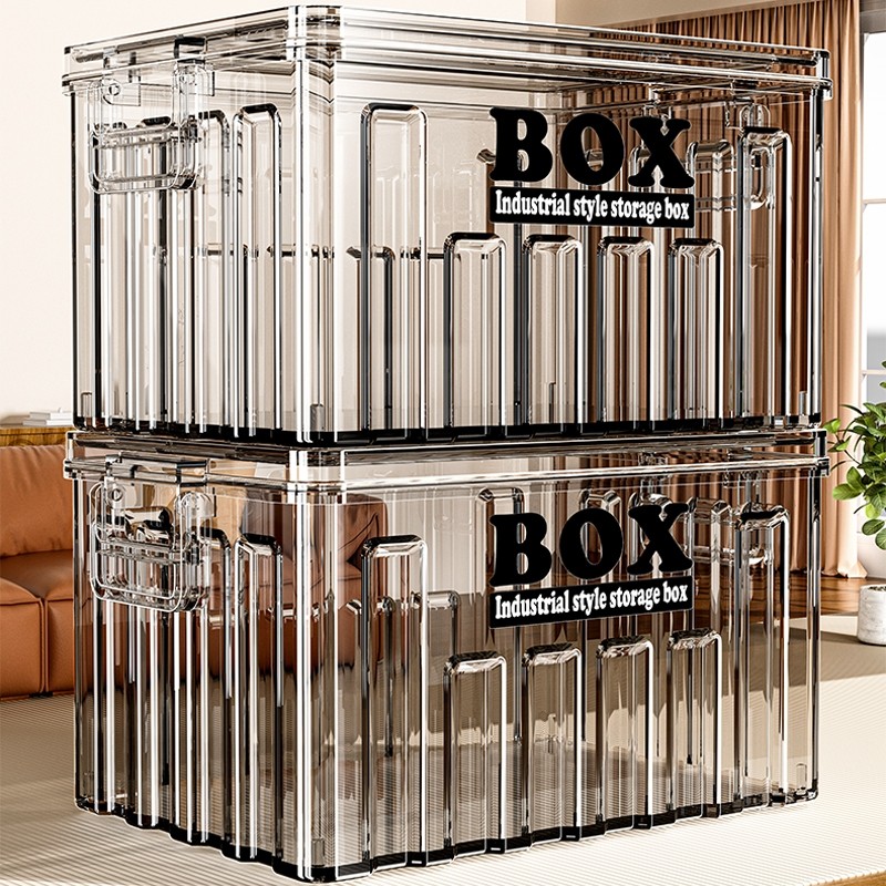 透明收纳箱家用加厚超大容量衣服玩具零食车载整理箱后备箱储物箱