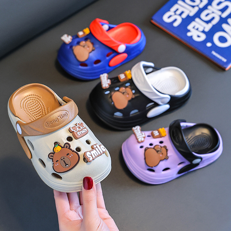 2025夏季新款巴拉可爱儿童拖鞋女男童夏家居浴室防滑宝宝洞洞鞋