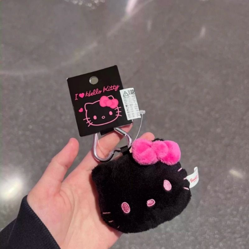 大头蝴蝶结hellokitty包包挂件汽车钥匙爱心扣黑红粉kt猫玩偶公仔