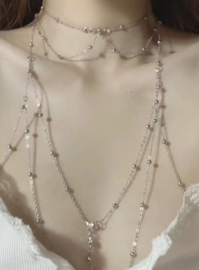 奶凶凶!胸链比基尼身体链bikini性感配件辣妹海滩沙滩网红欧美ins