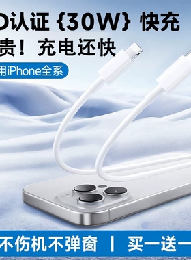 弎希 PD快充数据线充电线30W适用苹果iPhone14promax13手机8p11pro器20W线12车载iPad平板15闪充typec加长xr
