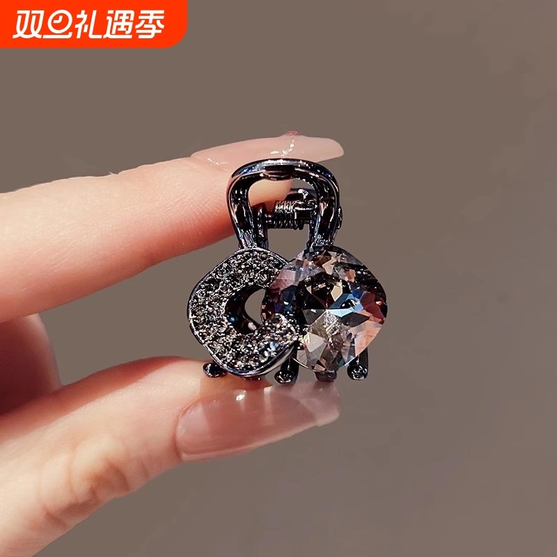 精致水钻小号抓夹发夹前额刘海夹侧边公主头发卡头饰2025新款发饰