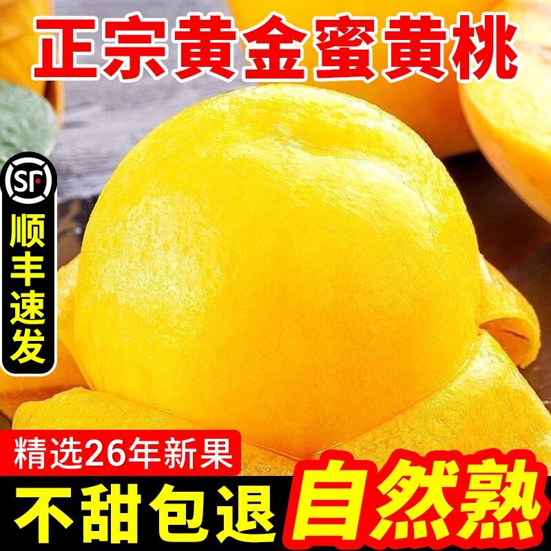 砀山黄桃新鲜水果9斤当季毛桃子整箱黄肉脆蜜桃顺丰包邮现摘黄金
