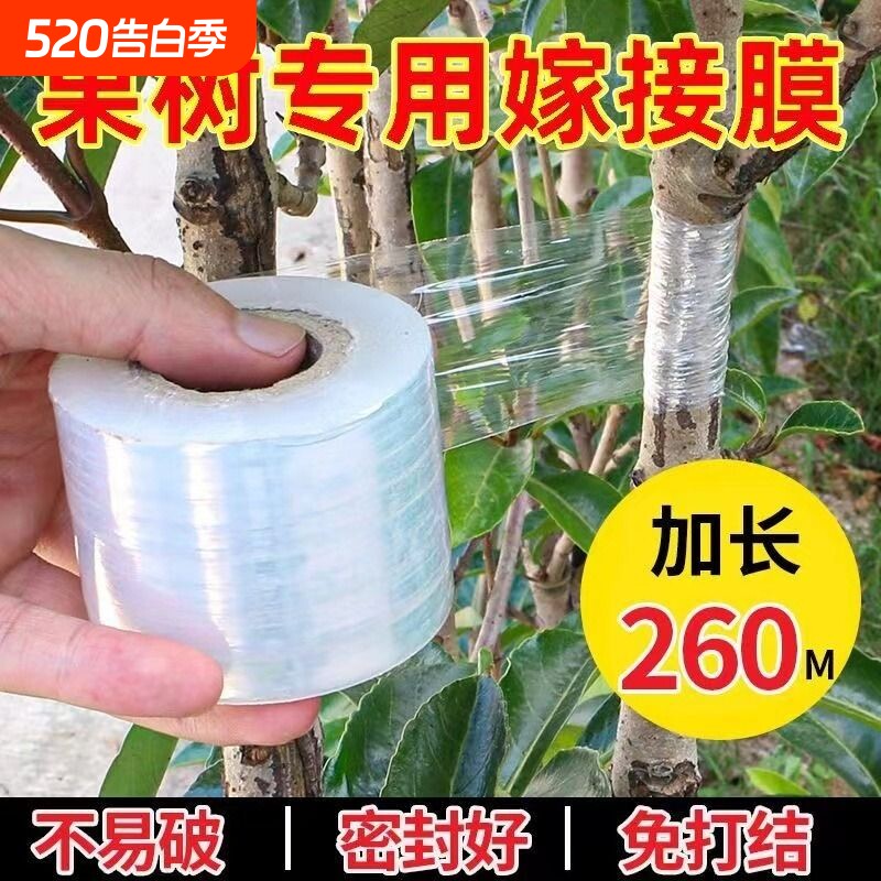 嫁接专用膜自粘式薄膜绑带园林果树包扎接树专用膜搬家防尘缠绕膜