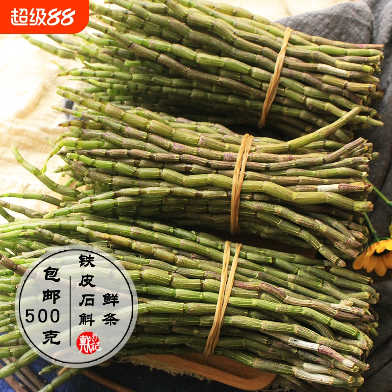 云南新鲜铁皮石斛鲜条精选四年生石斛铁皮枫斗正宗材礼盒霍山