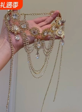 宫廷公主 欧美夸张满钻轻奢重工气质项链女 小众高级婚纱礼服配饰