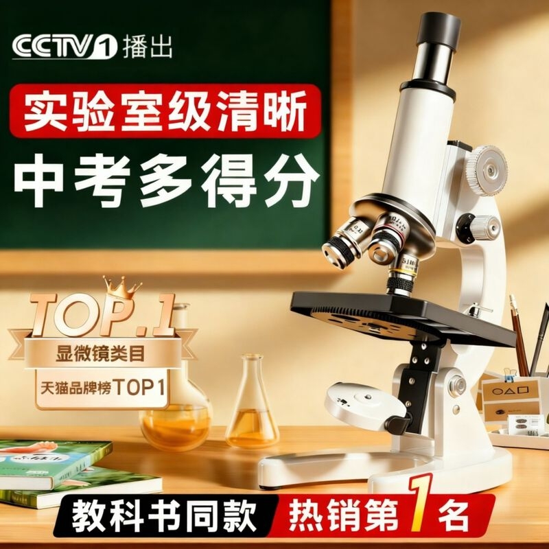 高清生物显微镜可看细菌高倍