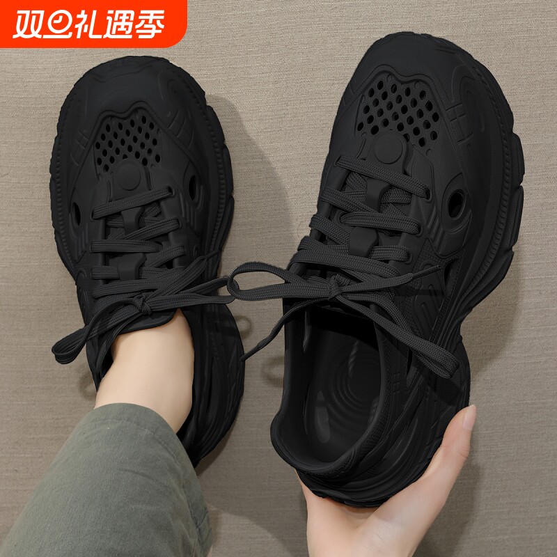洞洞鞋男夏季防臭2025新款外穿防滑开车户外钓鱼沙滩溯溪涉水凉鞋