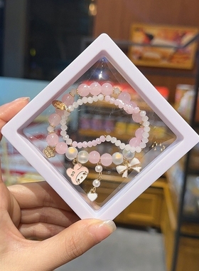 网红款蓝色玉桂狗手链女生