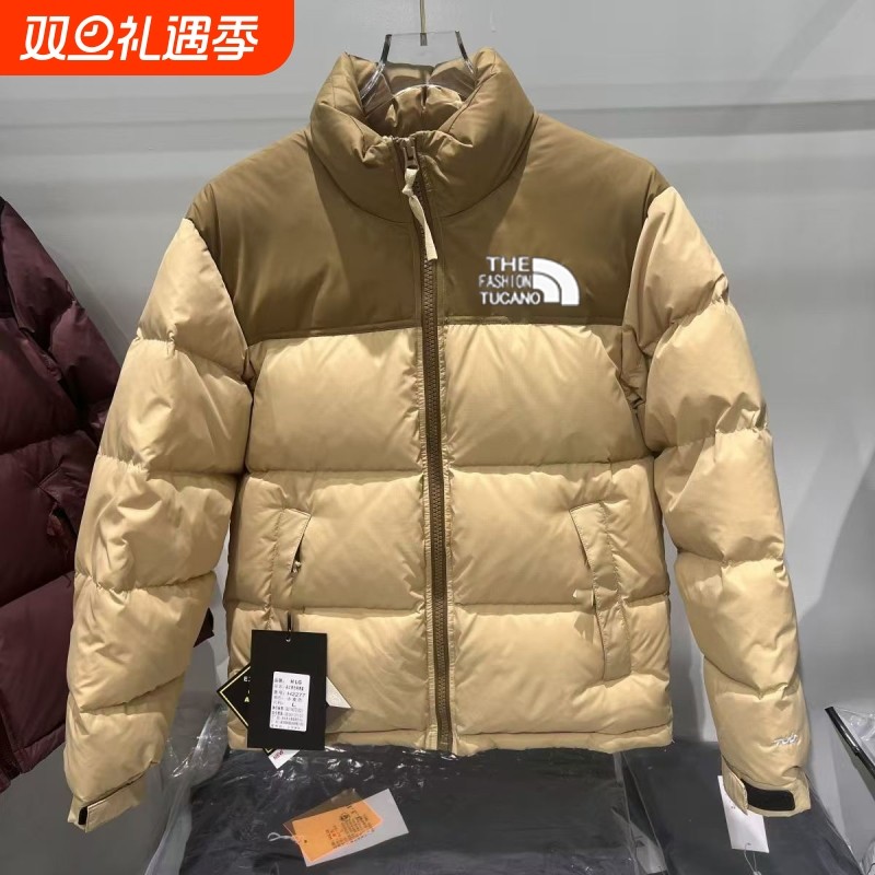 2025新款黑色经典情侣700蓬潮牌款保暖立领羽绒服外套白鸭绒防水