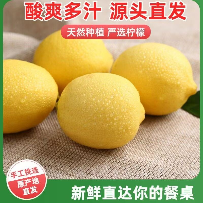 四川安岳黄柠檬精选新鲜水果皮薄当季整箱奶茶店柠檬专用源头