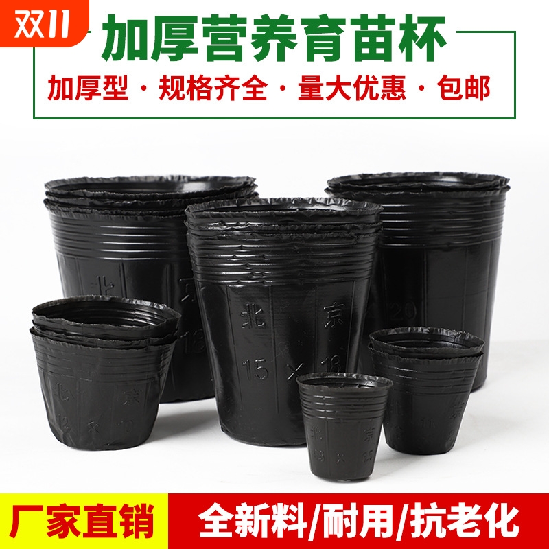 营养钵育苗杯一次性花盆种植盆塑料园艺花卉种子苗木育苗袋杯扦插