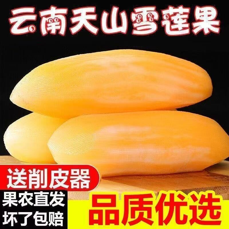 细长果云南天山雪莲果现货黄心当季低糖水果新鲜整箱批发包邮