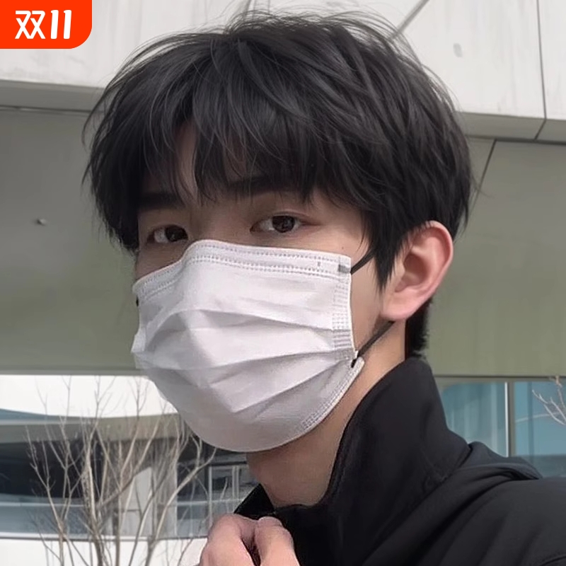 短发自然黑男士假发|千人加购