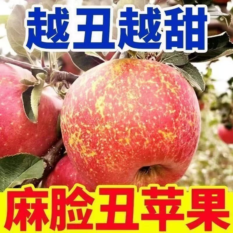 【特级】冰糖心丑苹果新鲜水果当季脆甜红富士苹果批发一整箱