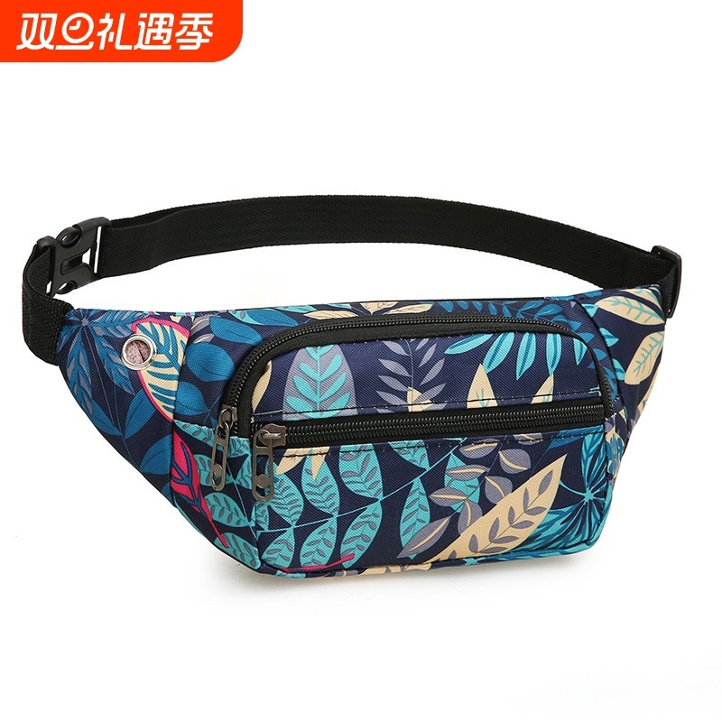 多功能男女腰包男士大容量收钱包多层收纳胸包户外运动贴身跑步包