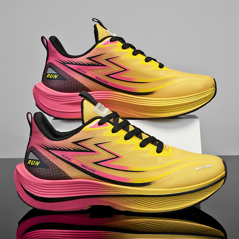 男鞋夏季透气防臭网面鞋厚底休闲青少年运动跑步潮轻便减震休闲鞋