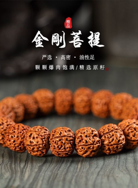 高油原籽树王小金刚菩提手串爆肉五瓣核桃佛珠盘玩男士文玩手链女