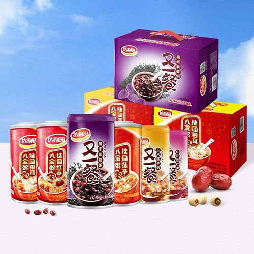 达利园八宝粥360g*12整箱营养早餐速食正品红豆黑米桂圆莲子紫薯