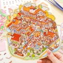 3d立体手工diy小屋解压玩具女孩打发时间 纸迹造景微缩场景贴纸大尺寸2.0动物园小班合集本大号高难度超大版