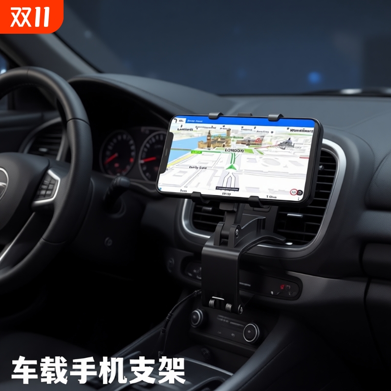 【新款一夹多功能】车载手机支架