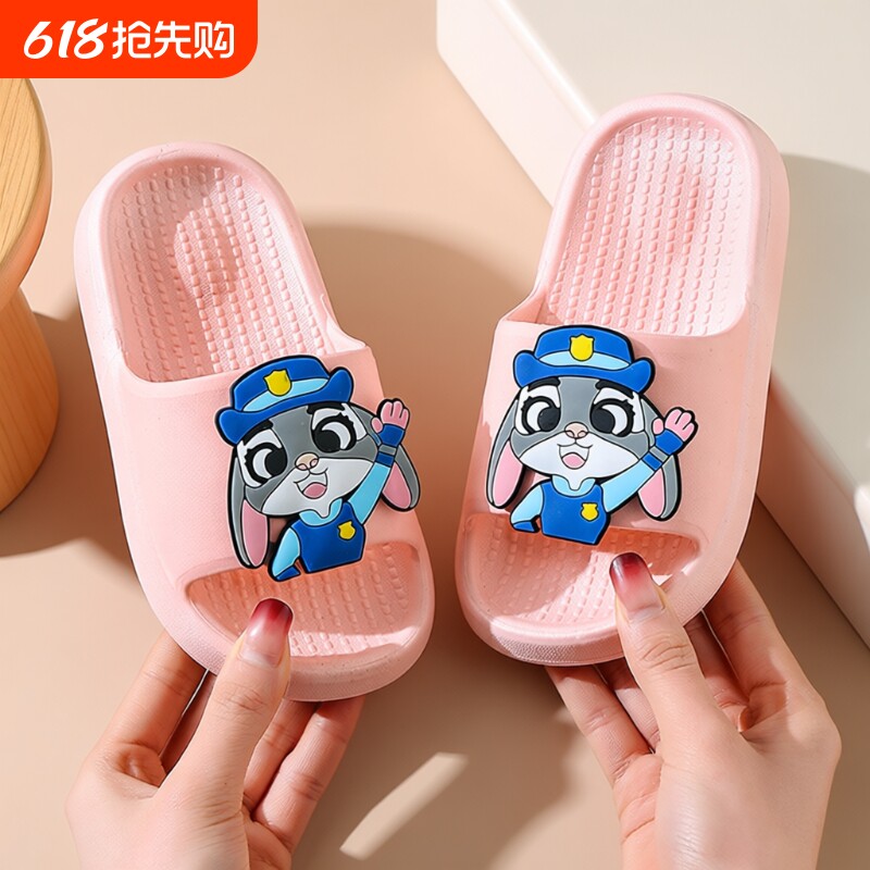 儿童凉拖鞋踩屎感女童夏季卡通防滑室内洗澡软底可爱拖鞋宝宝外穿