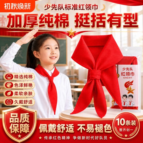 红领巾小学生纯棉通用