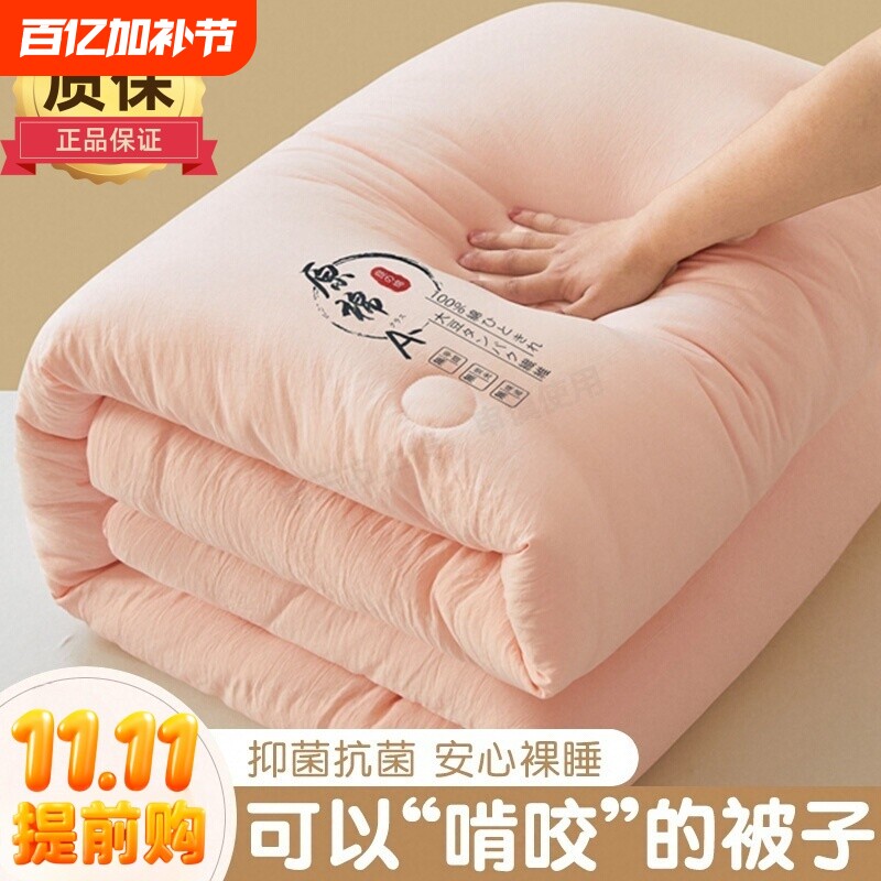 被子棉被被芯2024新款加厚大豆纤维空调被四季通用宿舍褥子春秋被