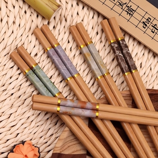 高档楠竹筷子家用天然新款纯天然木筷子一人一快5-20双防霉耐高温
