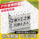 野餐垫一次性防潮垫加厚户外帐篷地垫坐垫防水草坪垫便携地上露营