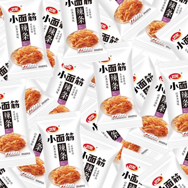 卫龙香辣小面筋辣条麻辣休闲零食网红小吃零食追剧必备小吃