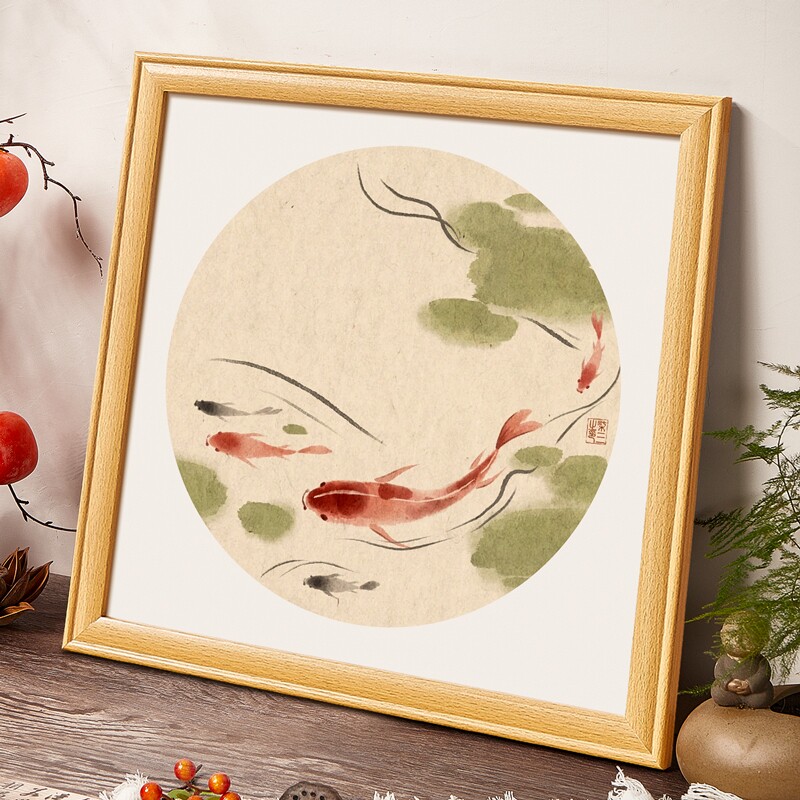 国画框正方形相框38十字绣50外框架方斗框书法字画方形框挂墙卡纸