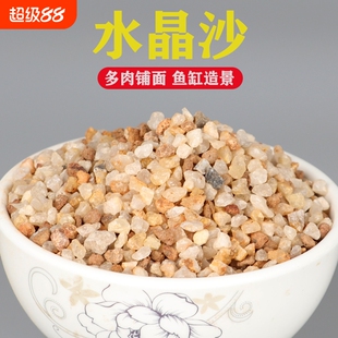 天然水晶砂粗河沙水晶沙多肉植物铺面石子鱼缸造景底沙子扦插疏松