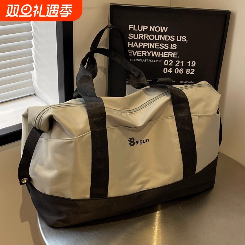 短途旅行包大容量出差手提拉杆行李包便携学生健身包待产包收纳袋