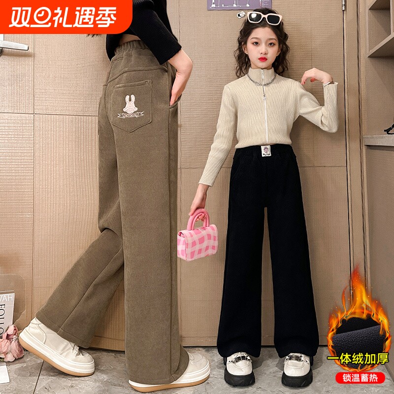 女童加绒阔腿裤|超3000次加购