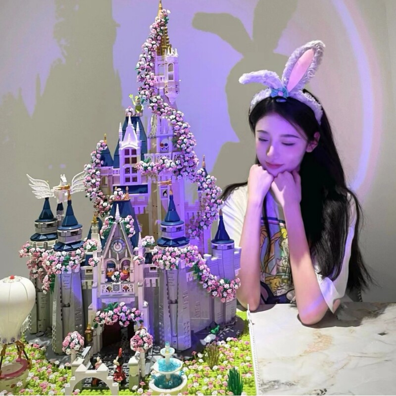 女孩子拼装积木2026新款迪士尼城堡公主女生系列拼图玩具生日礼物