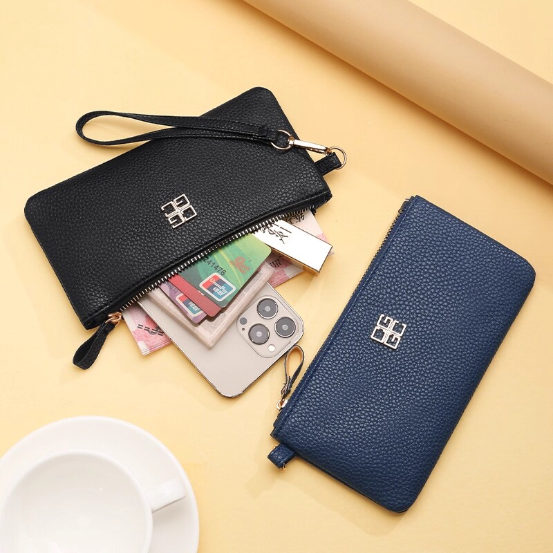 2026新款手机包超薄长款大容量钱包男女拉链包便携钱夹手拿包零钱