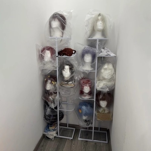 理发店真发植发种发产品架