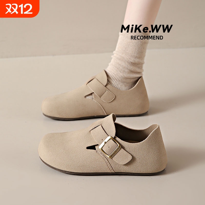 网红勃肯鞋女2025新款女款鞋子日系复古平底软底孕妇爆款春秋单鞋