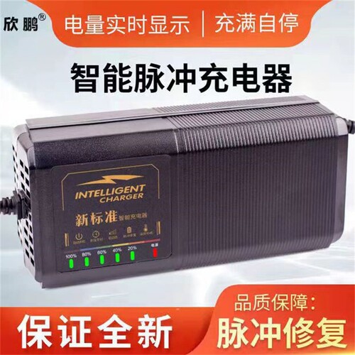自动断电智能电动车电瓶充电器48V12AH60V20AH72V32A铅酸电池两轮