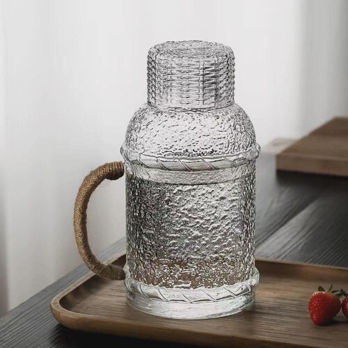 高硼硅耐高温麻绳壶冷水壶泡茶