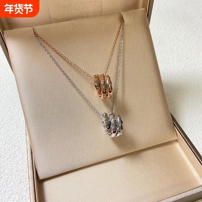 灵蛇项链女三环满钻小蛮腰