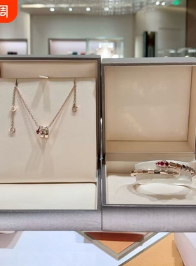 全新高定品质新春系列红钻红玛瑙项链弹簧小裙子扇形项链手链耳钉